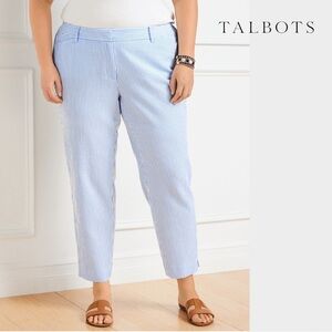 NWT Talbots Seersucker Perfect Crops